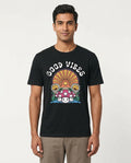 Good Vibes Graphic Printed Black Tshirt