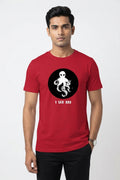 I Sea You Graphic Printed Red Tshirt