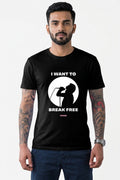 I Want to Break Free! Queen - Quirky Graphic T-Shirt Black Color