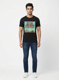 New York Graphic Printed Black Tshirt