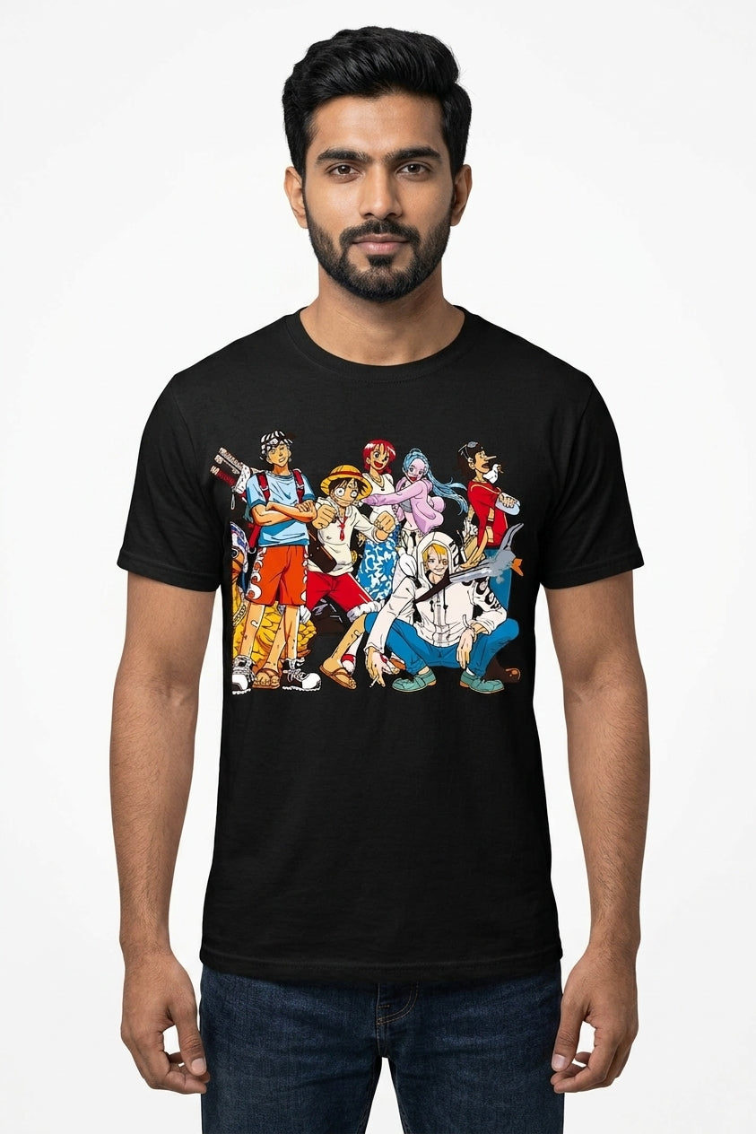 Anime World Black Tee