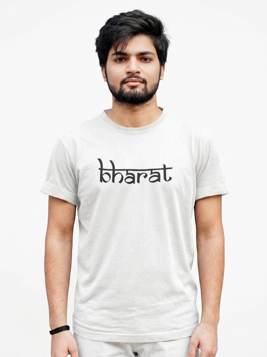 Bharat Printed Round Neck Fan Tshirt