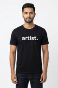Artist Printed Black Tshirt
