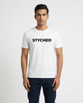 Styched Font White Tshirt