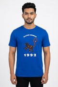 Water Monkey Graphic Printed Blue Tshirt