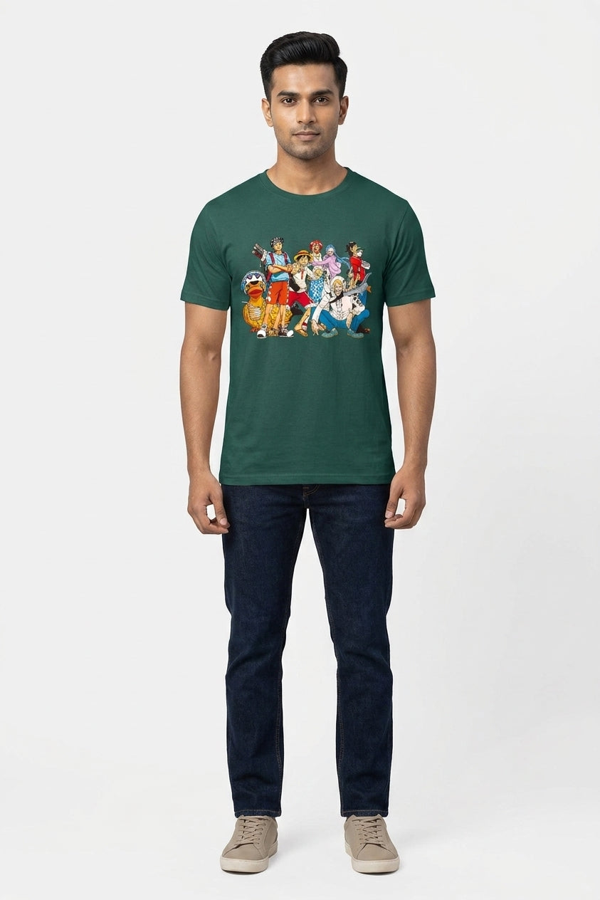 Anime World Green Tee