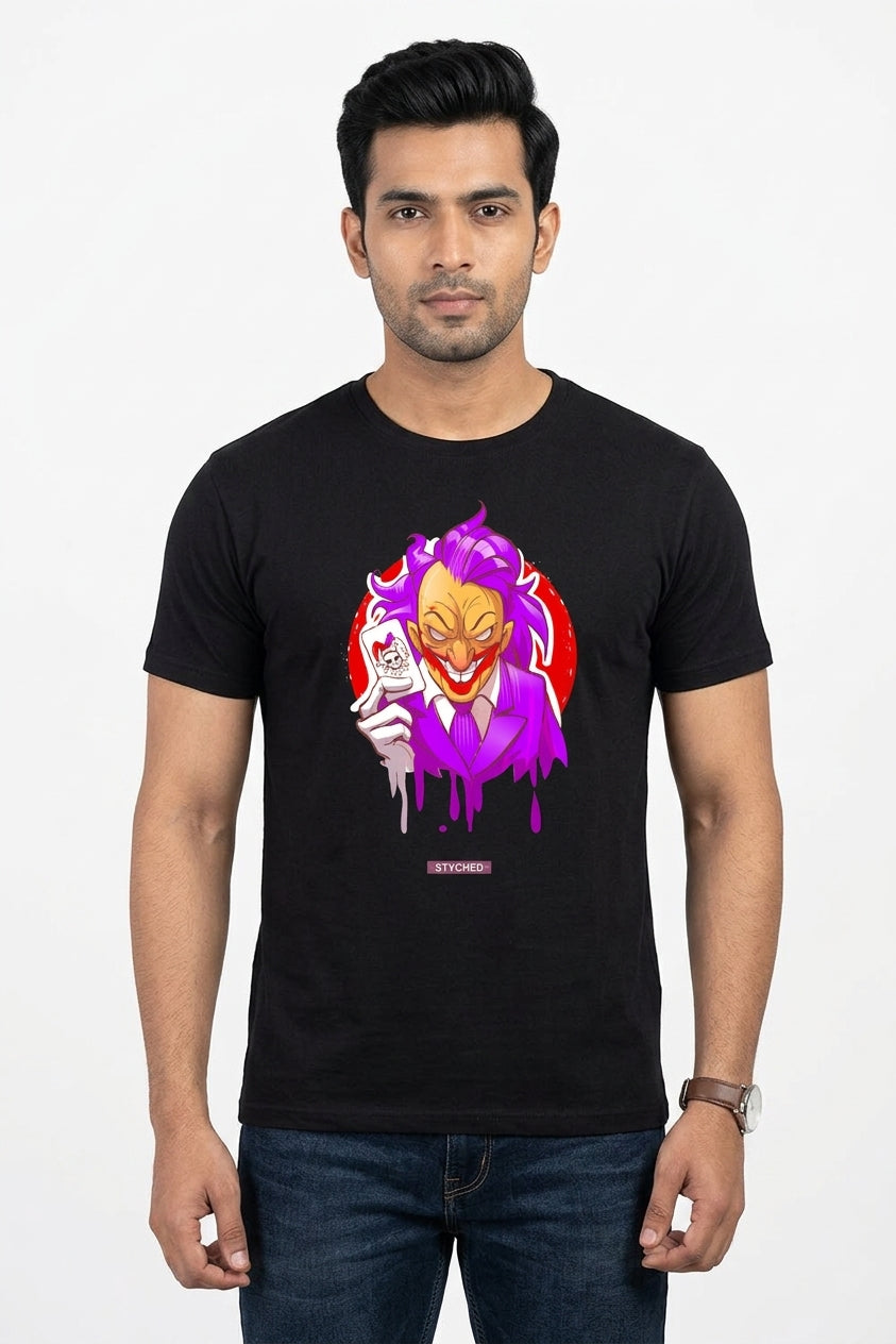The Joker - Illustrative Graphic Black Tee