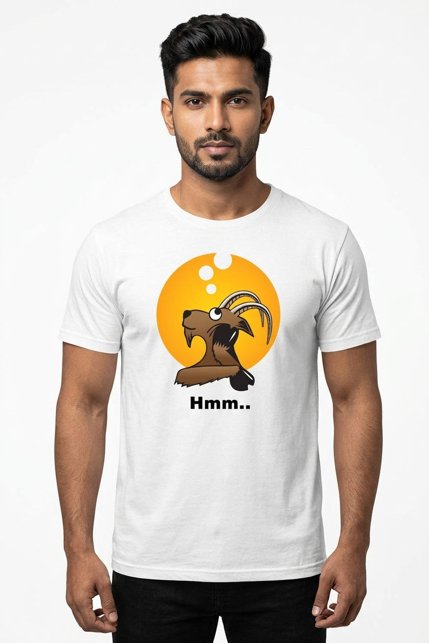 Goat Hmm White Tshirt