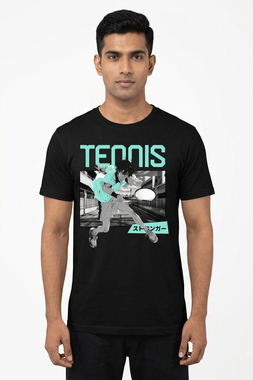 Tennis Black Tee