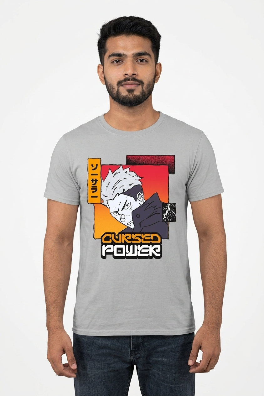 Cursed Power Grey Tee