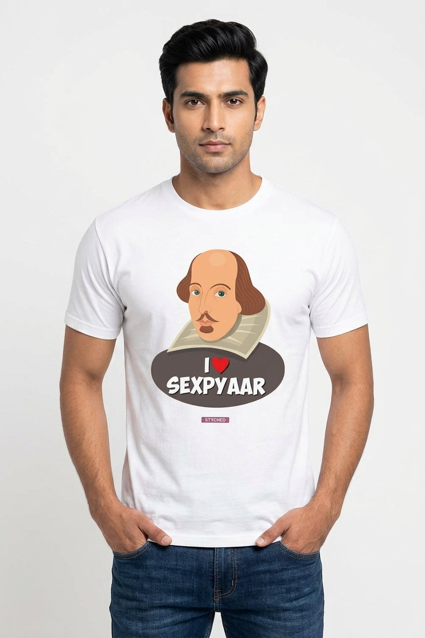 I Love Shakespeare - Quirky Graphic White TShirt