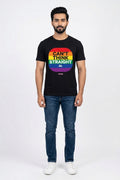 Cannot think straight when the times are confusing - Quirky Graphic T-Shirt Black Color