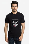 I love Kerala - Styched in India Graphic T-Shirt Black Color