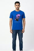 I Do What I Want Graphic Printed Blue Tshirt