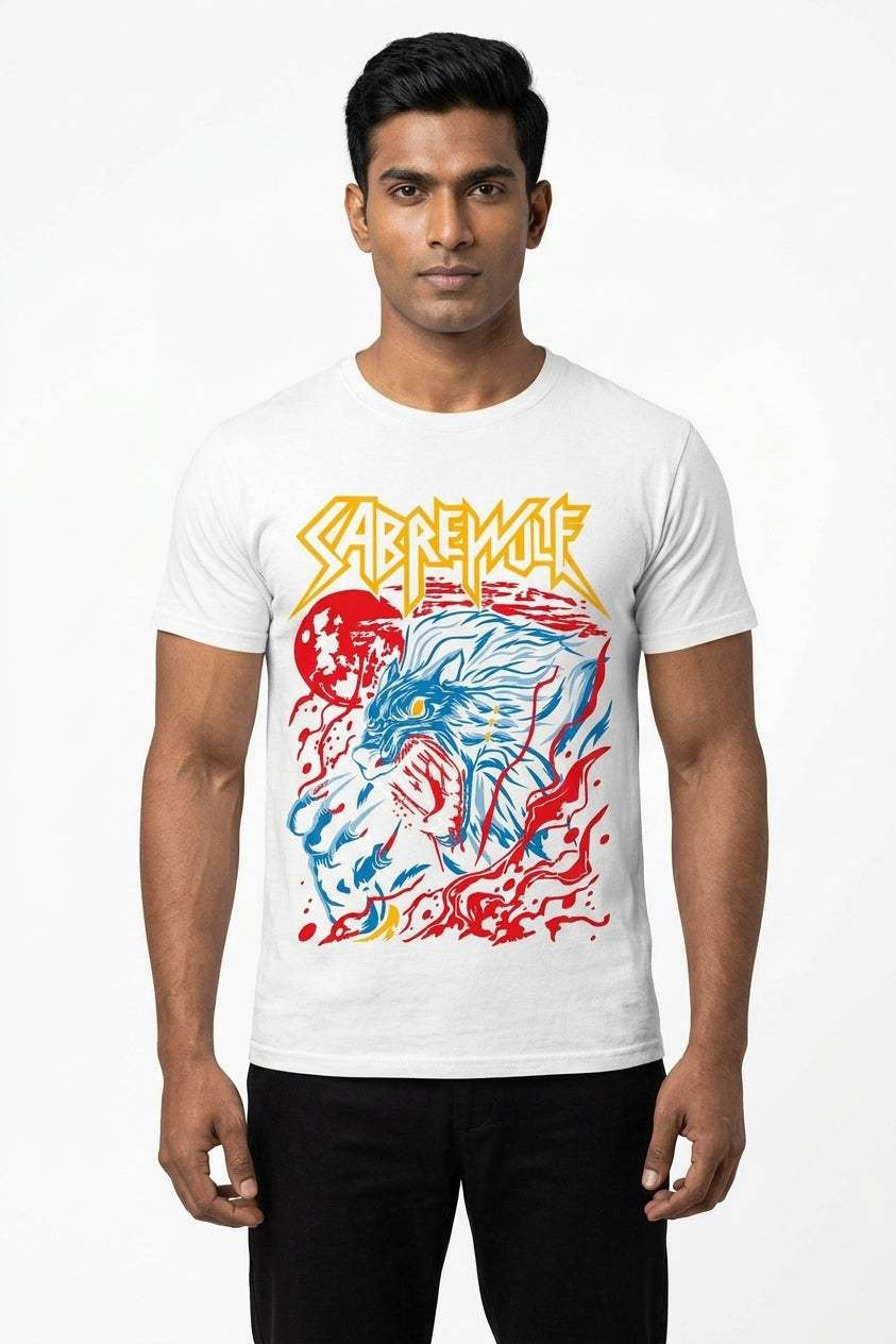Sabrewolf White Tee