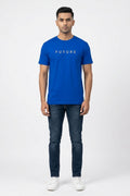Future Reflective Print Blue Tshirt