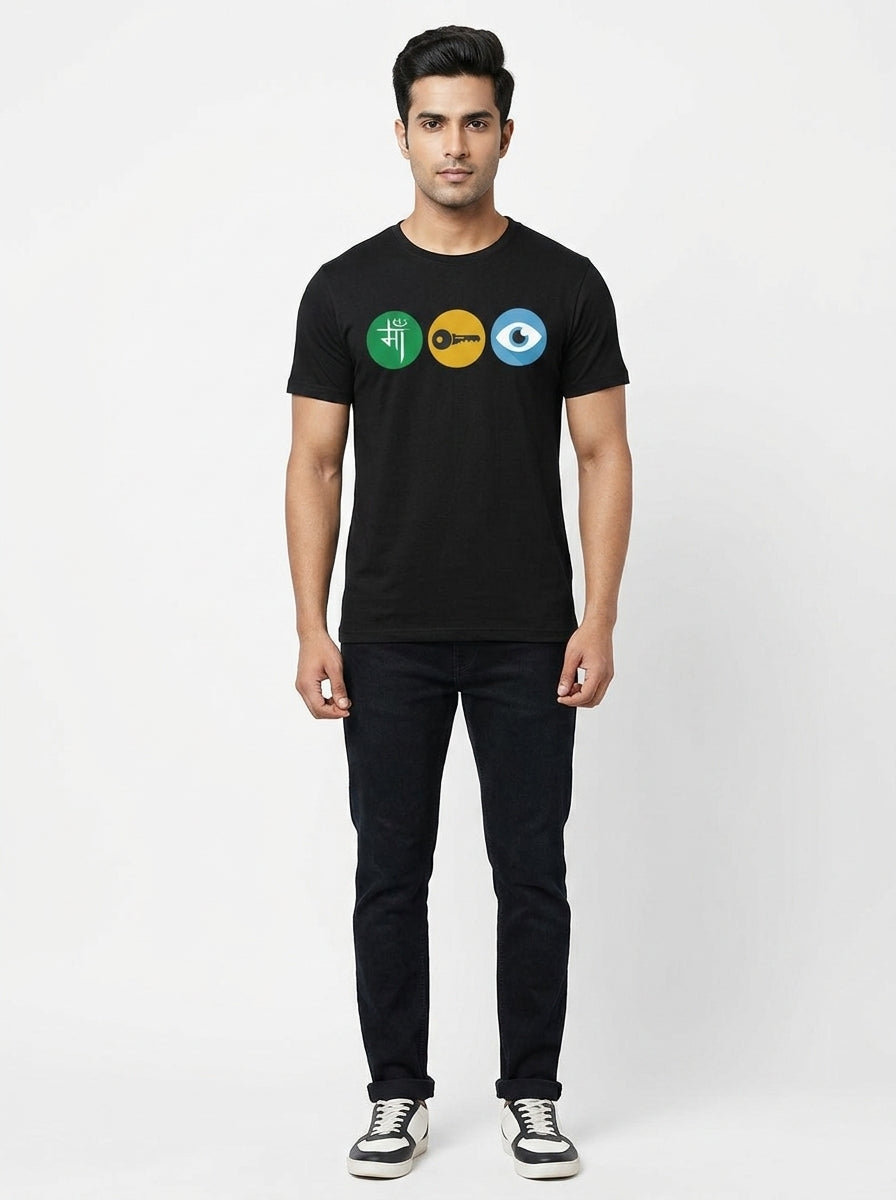 Maa Key Aankh - Quirky printed casual graphic cotton tshirt