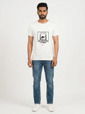 I Love Rajasthan - Styched in India Graphic T-Shirt White Color