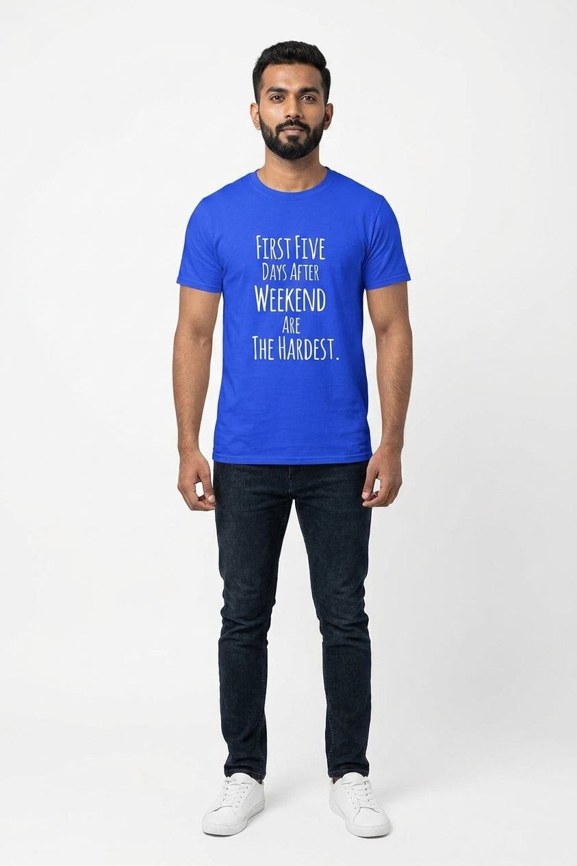 First Five Days Blue Tshirt
