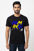 Coming Soon Graphic Printed Black Tshirt