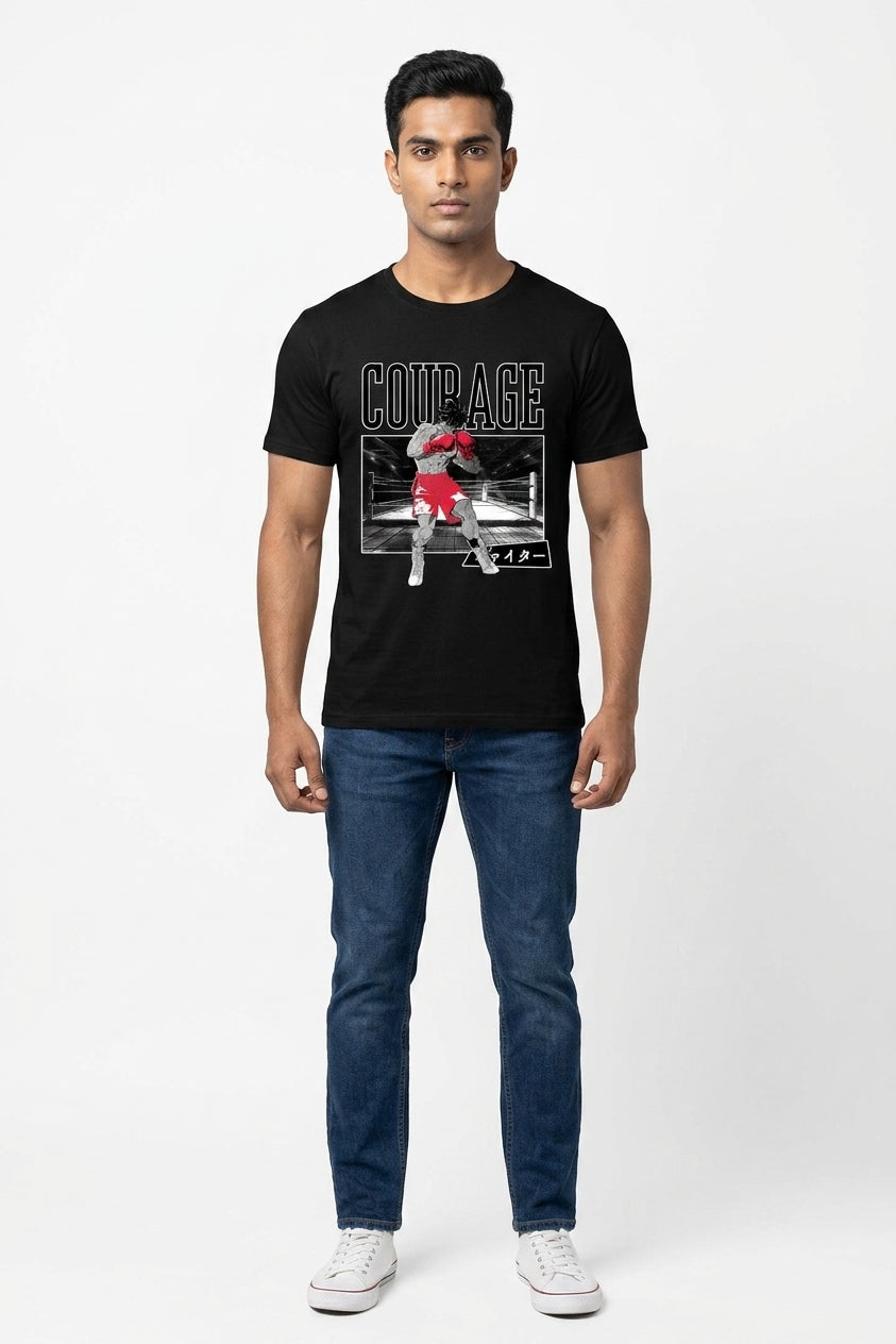 Courage Black Tee