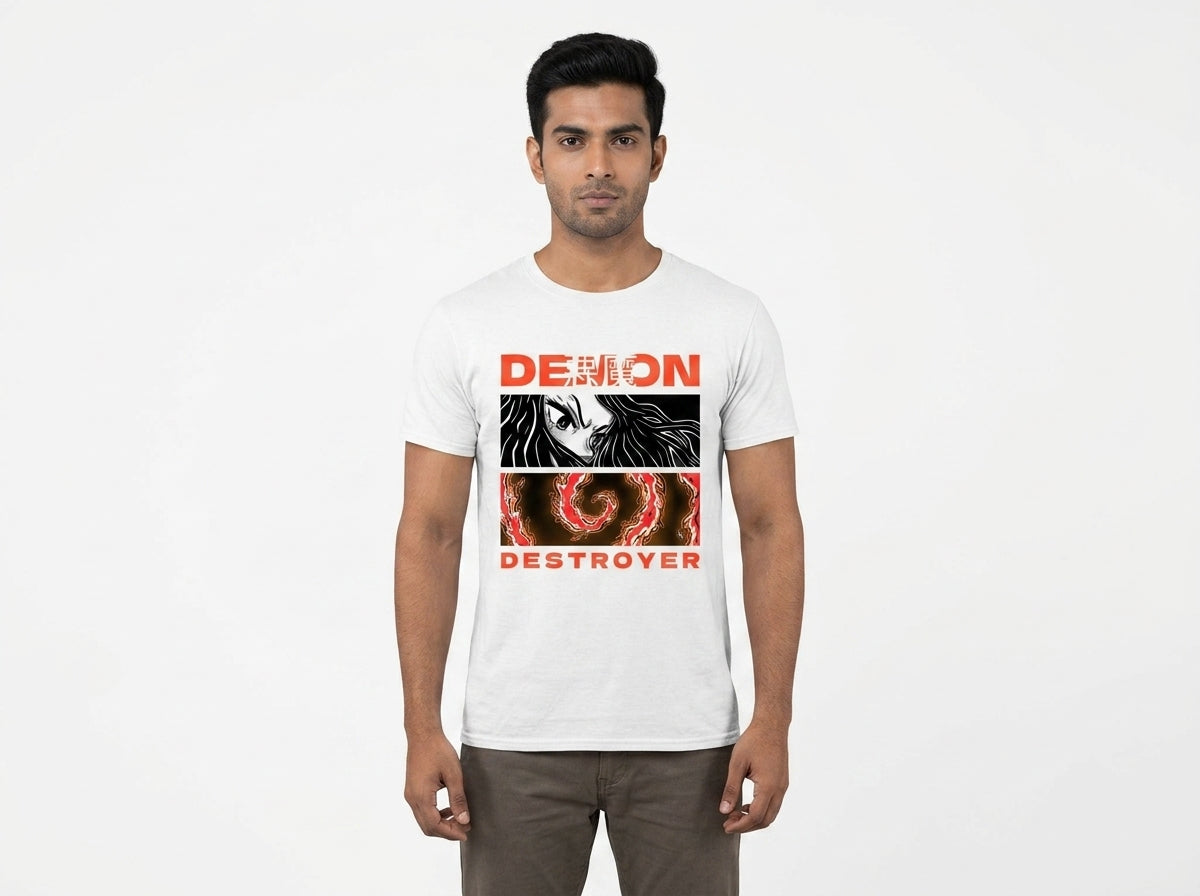 Demon Destroyer White Tee
