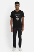 I love Mumbai - Styched in India Graphic T-Shirt Black Color