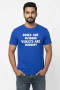 Roses are Red Violets are blue - Coders Developers Nerds casual Tee Blue