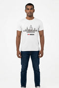 Chennai Temple - Styched in India Graphic T-Shirt White Color