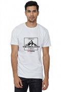 Himalayas - Styched in India Graphic T-Shirt White Color