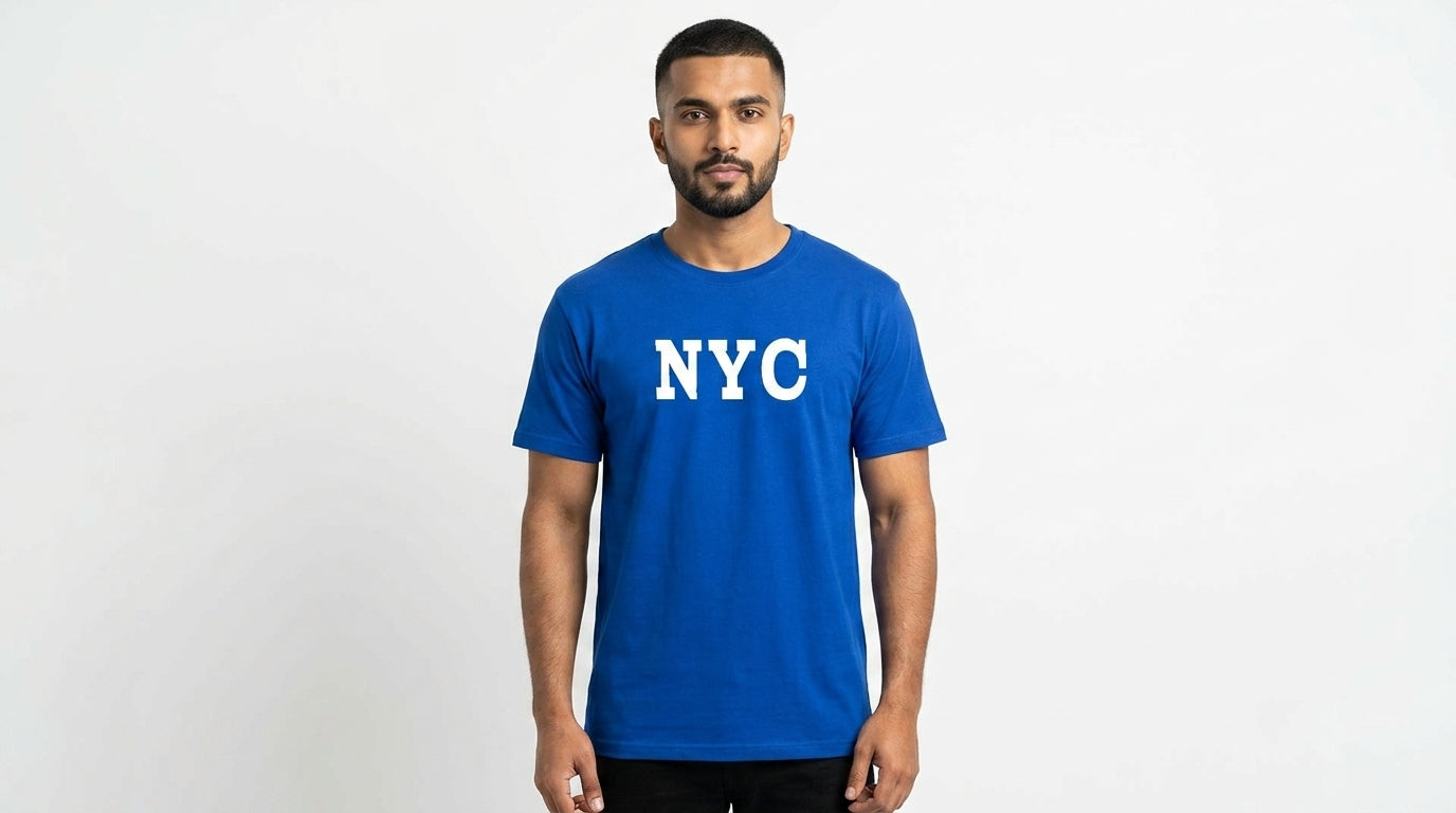 NYC Graphic Printed Blue Tshirt