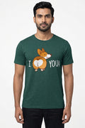 I Love You Cute green TShirt - Innocent Love Tee