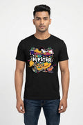 Hipster Graphic Printed Black Tshirt