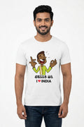 Sulle Ma - Styched in India Graphic T-Shirt White Color