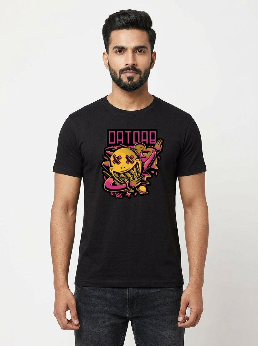Dat Dab Graphic Printed Black Tshirt