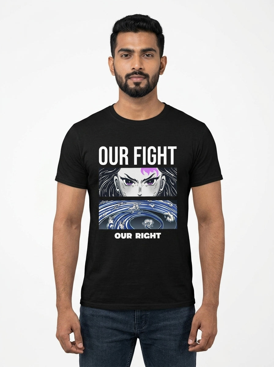 Our Fight Black Tee