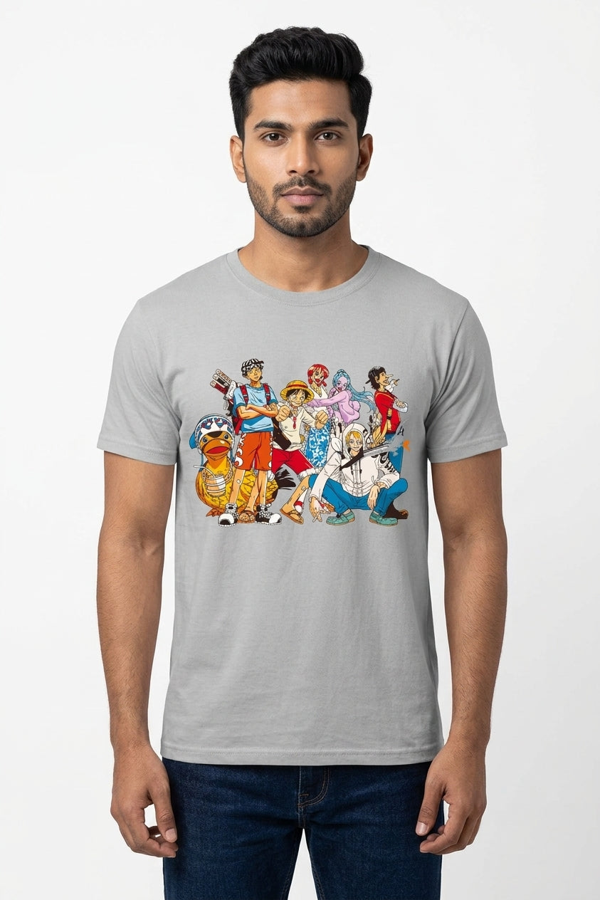 Anime World Grey Tee