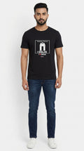 Delhi Saluting Our Heros - Styched in India Graphic T-Shirt Black Color