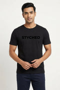 Styched Font All Black Tshirt