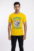 Normal Is Boring Graphic Printed Yellow Tshirt