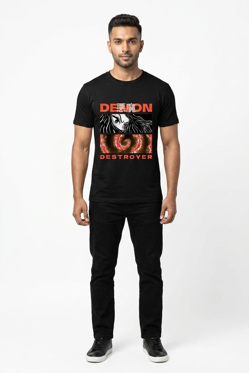 Demon Destroyer Black Tee
