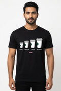 Small to Monday Coffee - Graphic T-Shirt Black Color