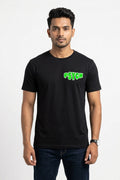 Psych Graphic Printed Black Tshirt