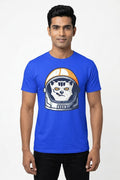 Smoking Space Fox Blue Tshirt