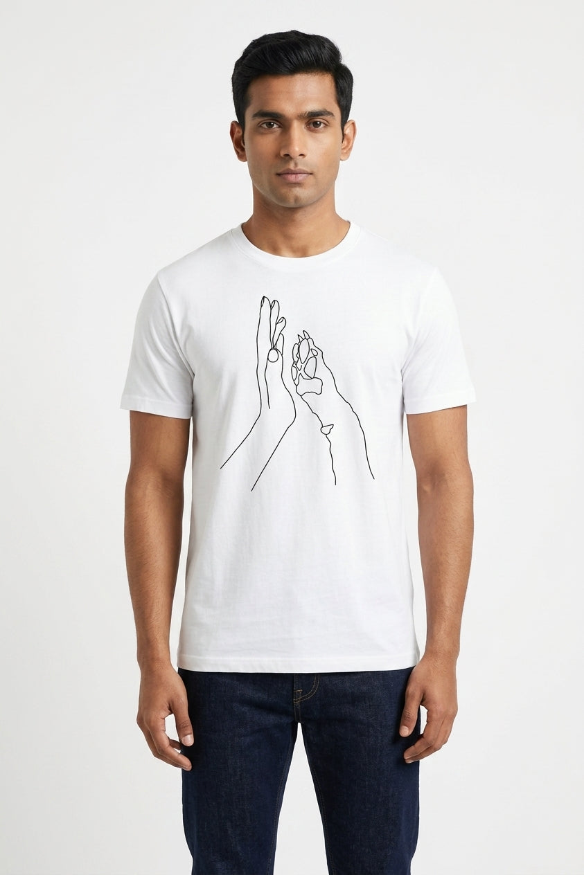 BFF Graphic Printed White Tshirt