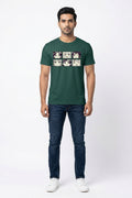 Anime Faces Green Tee