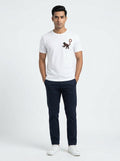 Monkey Business Graphic Printed White Tshirt