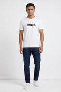 IDGAF Printed White Tshirt