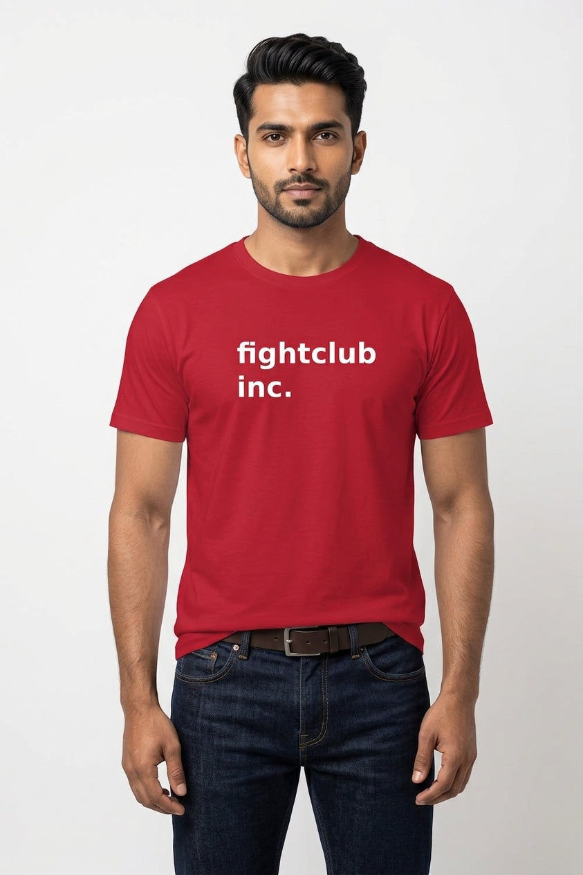 Fightclub Inc Printed Red Tshirt