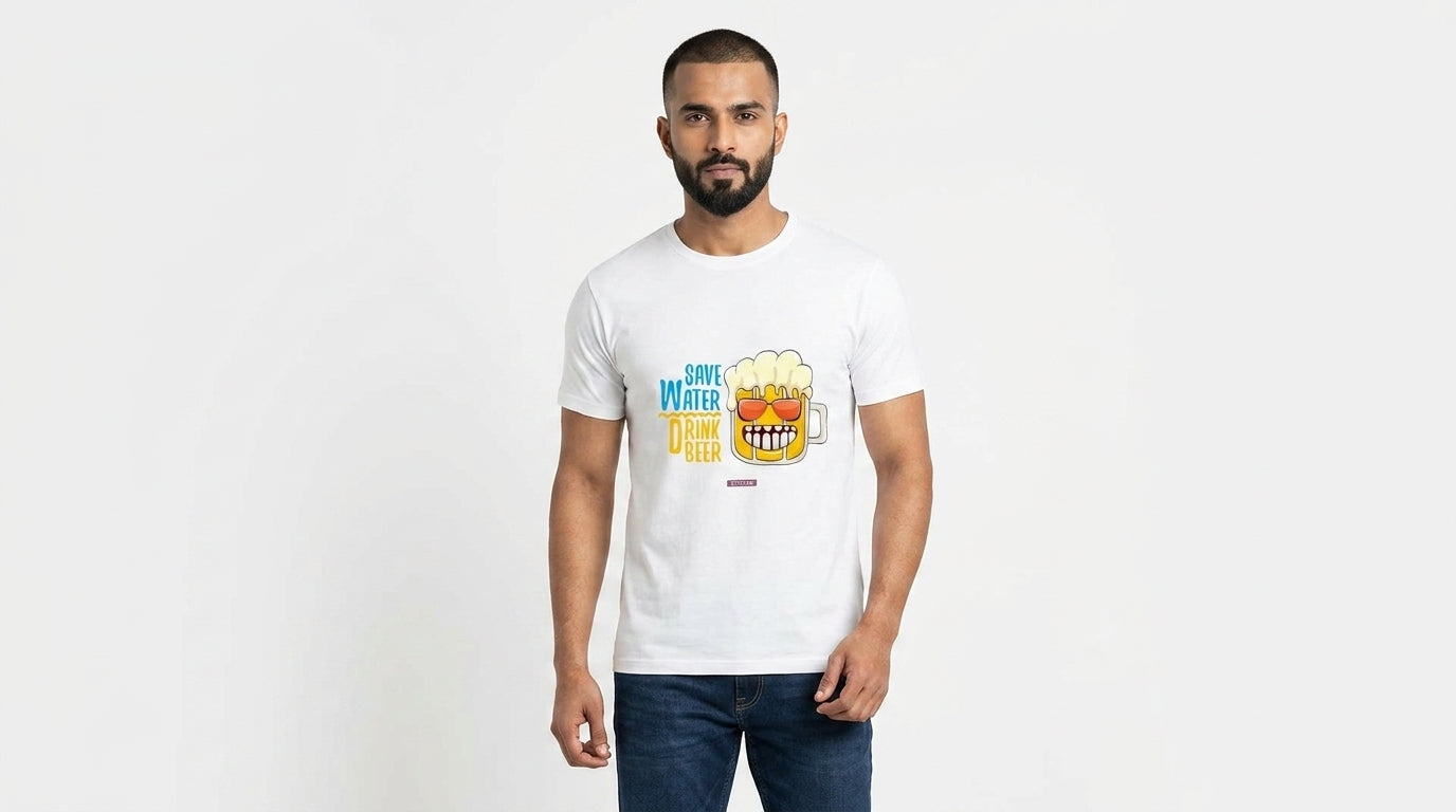 Save Water, Drink Beer - Funny Graphic TShirt